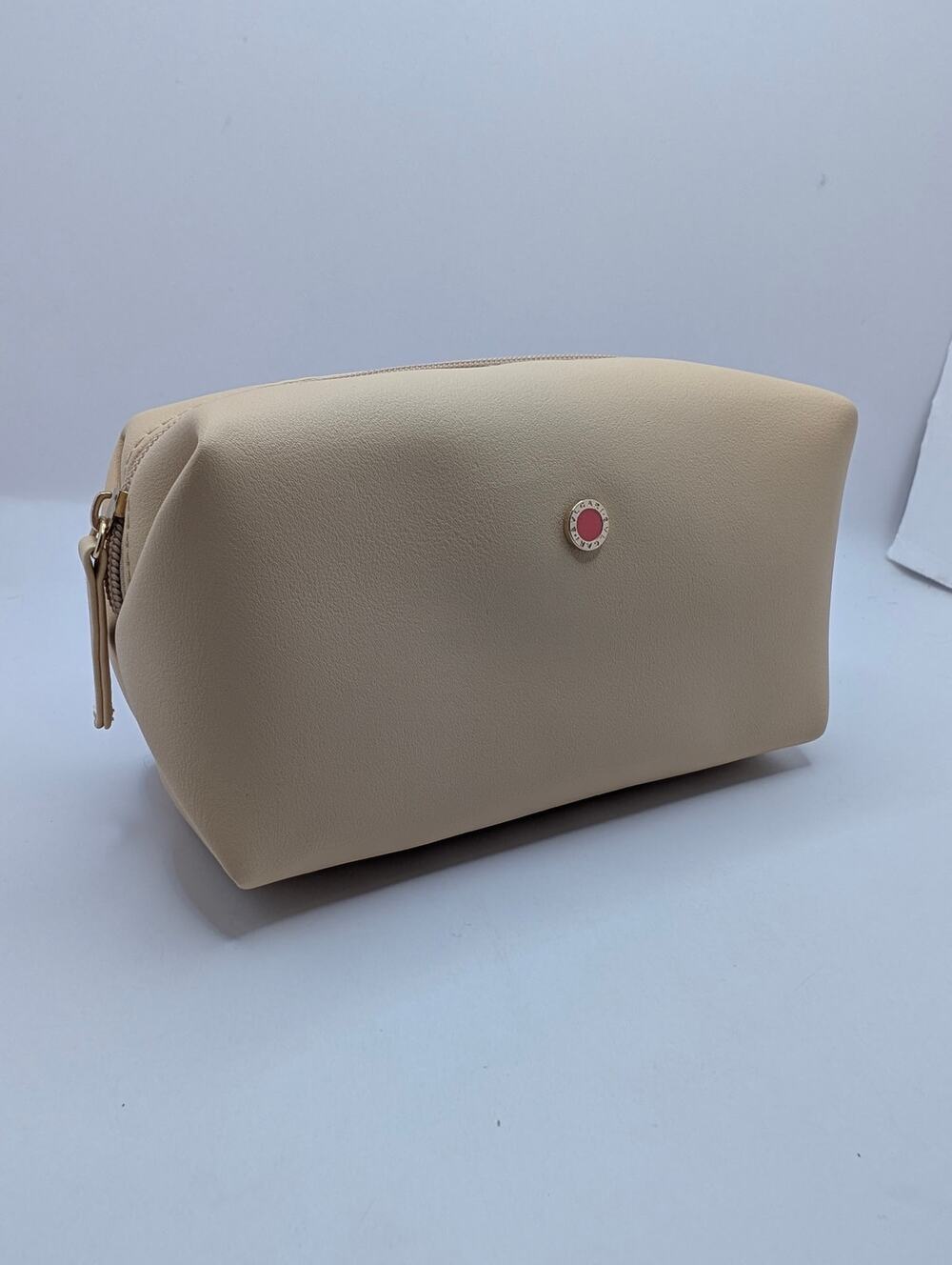Authentic Bvlgari Emirates-Style Amenity Kit Pouch Beige NWT